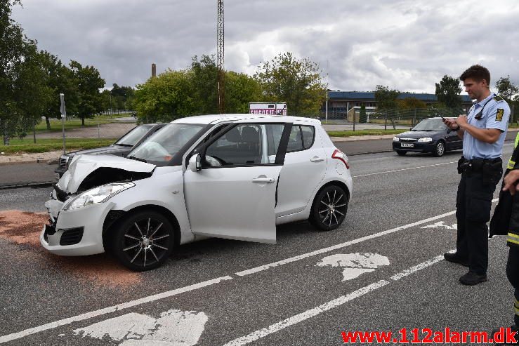 FUH med fastklemt. Horsensvej i Vejle. 14/08-2016. Kl. 14:14.