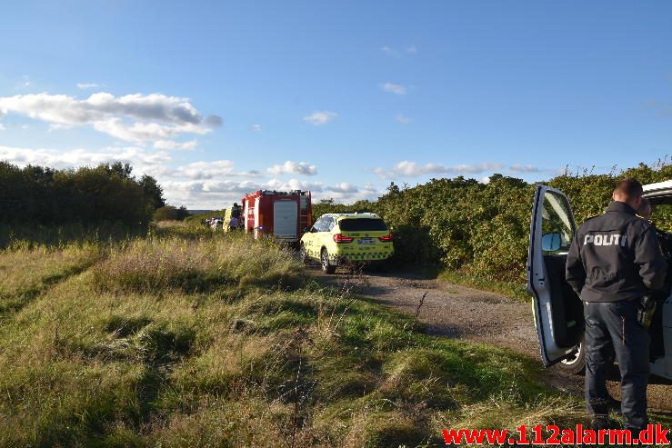 Redning/drukneulykke. Mørkholt Strand. 3/10-2016. Kl. 16:49.