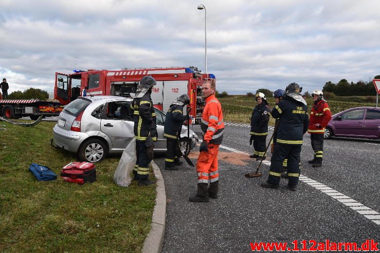 FUH med fastklemt. Viborg Hovedvejen. 06/10-2016. Kl. 16:29.