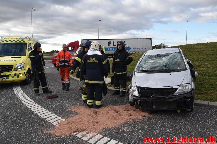 FUH med fastklemt. Viborg Hovedvejen. 06/10-2016. Kl. 16:29.