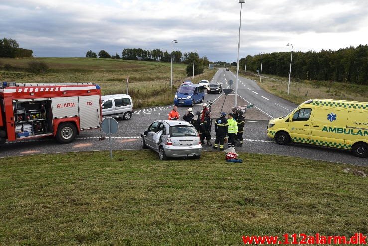 FUH med fastklemt. Viborg Hovedvejen. 06/10-2016. Kl. 16:29.