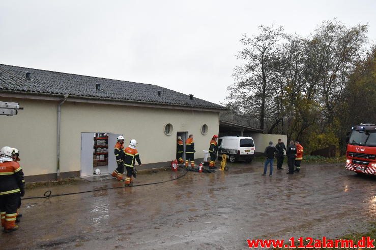 Brand i en Tørretumbler. Givskud Zoo. 05/11-2016 - Kl. 14:24.