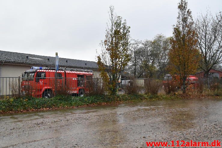 Brand i en Tørretumbler. Givskud Zoo. 05/11-2016 - Kl. 14:24.