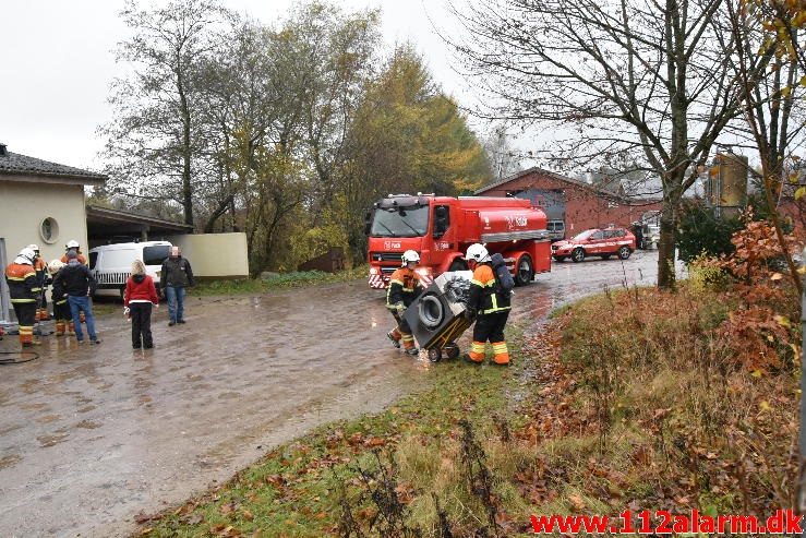 Brand i en Tørretumbler. Givskud Zoo. 05/11-2016 - Kl. 14:24.