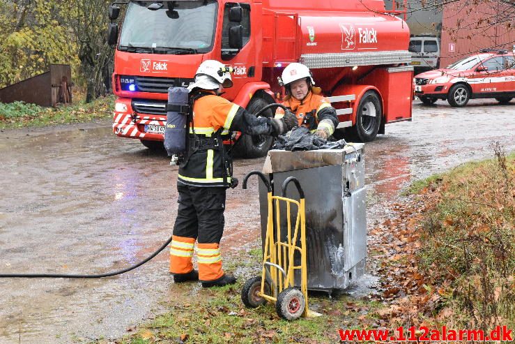 Brand i en Tørretumbler. Givskud Zoo. 05/11-2016 - Kl. 14:24.