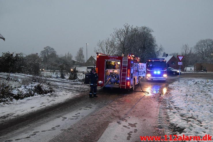 Brand i Villa. Sønderskovvej i Andkær. 09/11-2016. Kl. 15:59.