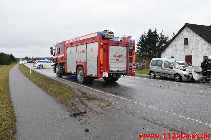 FUH med Fastklemte. Vilstrupvej ved Vejle. 15/11-2016. Kl. 14:45.