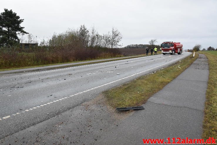 FUH med Fastklemte. Vilstrupvej ved Vejle. 15/11-2016. Kl. 14:45.