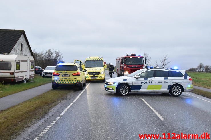 FUH med Fastklemte. Vilstrupvej ved Vejle. 15/11-2016. Kl. 14:45.