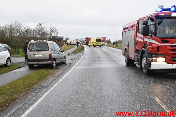 FUH med Fastklemte. Vilstrupvej ved Vejle. 15/11-2016. Kl. 14:45.