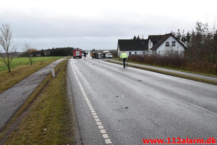 FUH med Fastklemte. Vilstrupvej ved Vejle. 15/11-2016. Kl. 14:45.