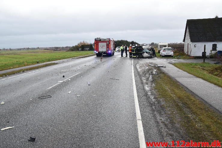 FUH med Fastklemte. Vilstrupvej ved Vejle. 15/11-2016. Kl. 14:45.