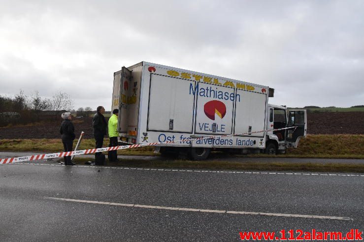 FUH med Fastklemte. Vilstrupvej ved Vejle. 15/11-2016. Kl. 14:45.