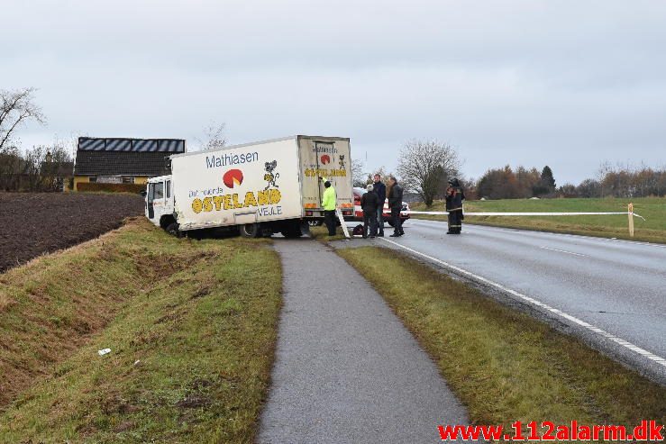 FUH med Fastklemte. Vilstrupvej ved Vejle. 15/11-2016. Kl. 14:45.