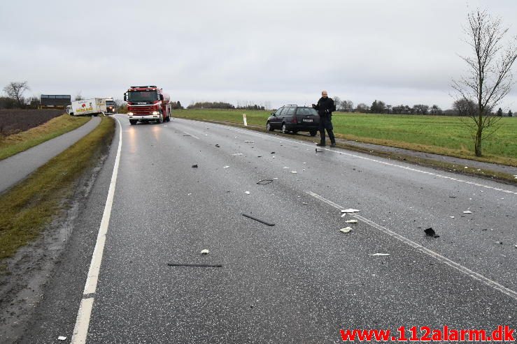 FUH med Fastklemte. Vilstrupvej ved Vejle. 15/11-2016. Kl. 14:45.