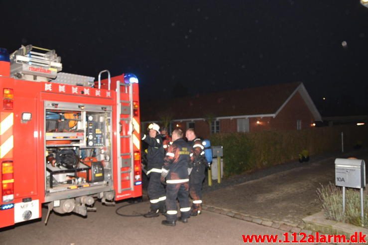 Brand-Villa/Rækkehus. Absalonsvej i Vinding. 17/12-2016. Kl. 08:04.