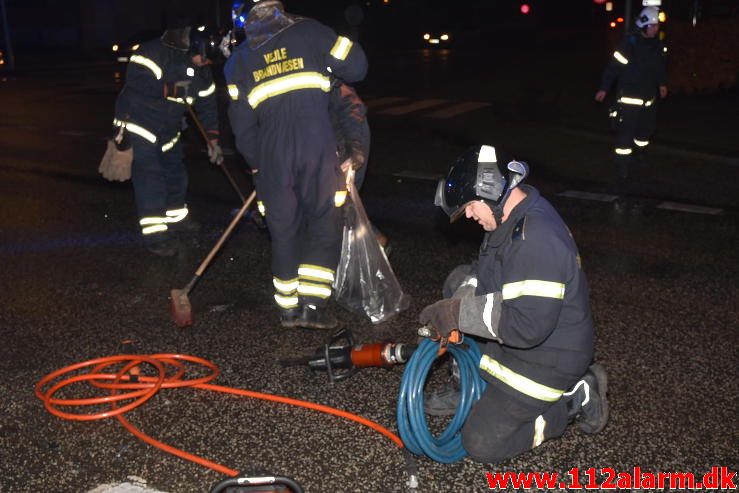 Fuh-Fastklemt. Vesterbrogade i Vejle. 22/12-2016. KL. 05:52.