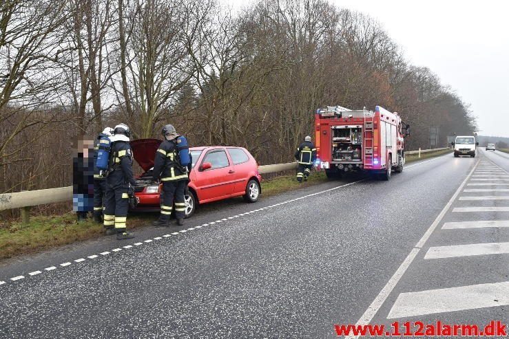 Bilbrand. Bredstenvej ved Skibet. 24/01-2017. Kl. 10:38.