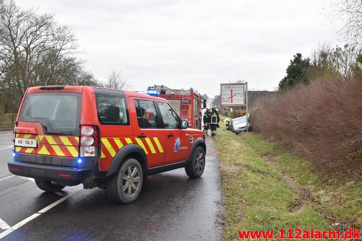 FUH med fastklemt. Horsensvej i Bredal. 24/01-2017. kl. 13:24.