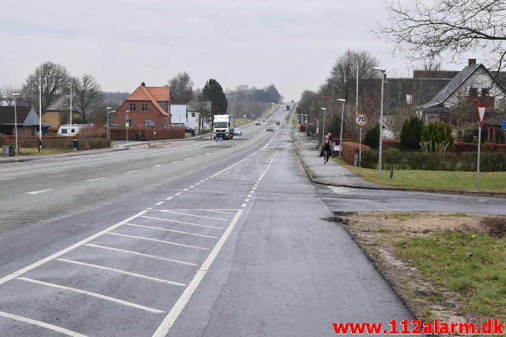 FUH med fastklemt. Horsensvej i Bredal. 24/01-2017. kl. 13:24.