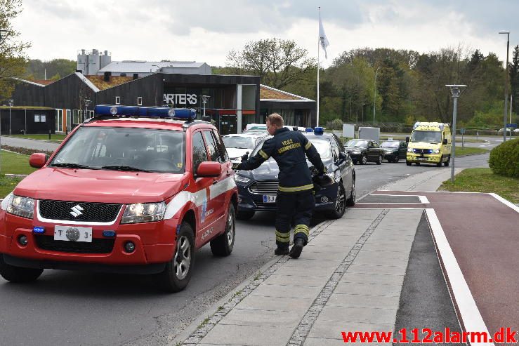 FUH med fastklemt. Løget Høj 15 c i Vejle. 11/05-2017. Kl. 14:19.