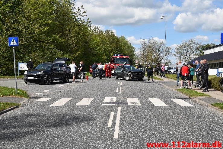 FUH med fastklemt. Hældagervej i Vejle Ø. 15/05-2017. Kl. 14:18.