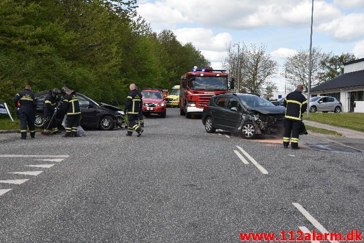 FUH med fastklemt. Hældagervej i Vejle Ø. 15/05-2017. Kl. 14:18.