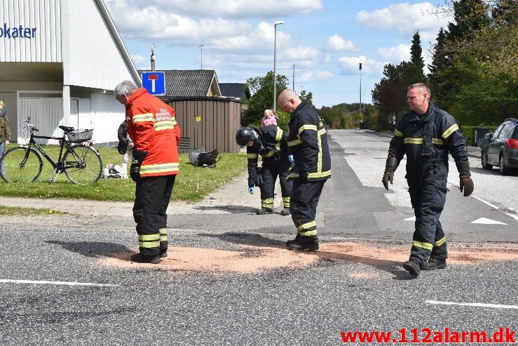 FUH med fastklemt. Hældagervej i Vejle Ø. 15/05-2017. Kl. 14:18.