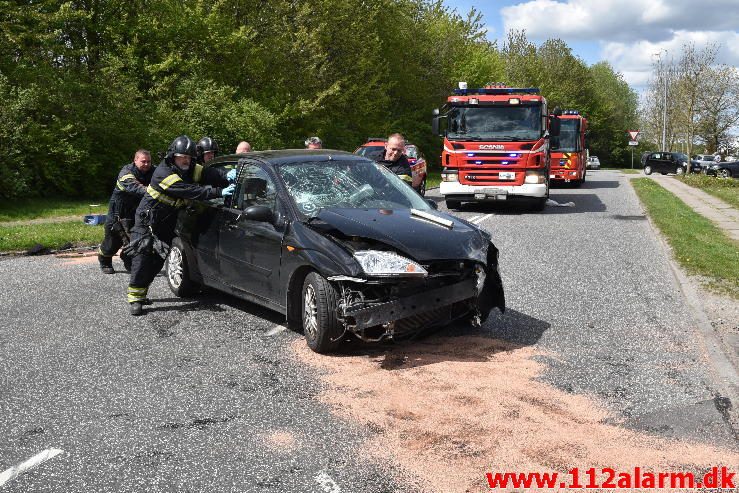 FUH med fastklemt. Hældagervej i Vejle Ø. 15/05-2017. Kl. 14:18.