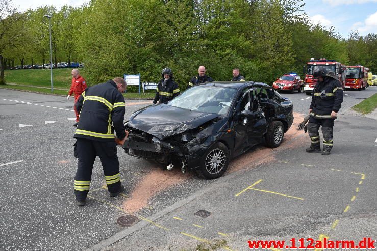 FUH med fastklemt. Hældagervej i Vejle Ø. 15/05-2017. Kl. 14:18.