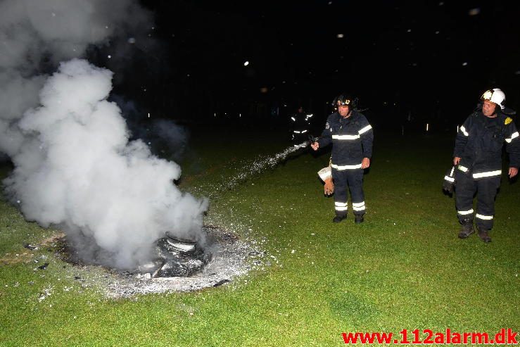 Mindre brand. Byparken i Vejle. 28/05-2017. Kl. 22:45.