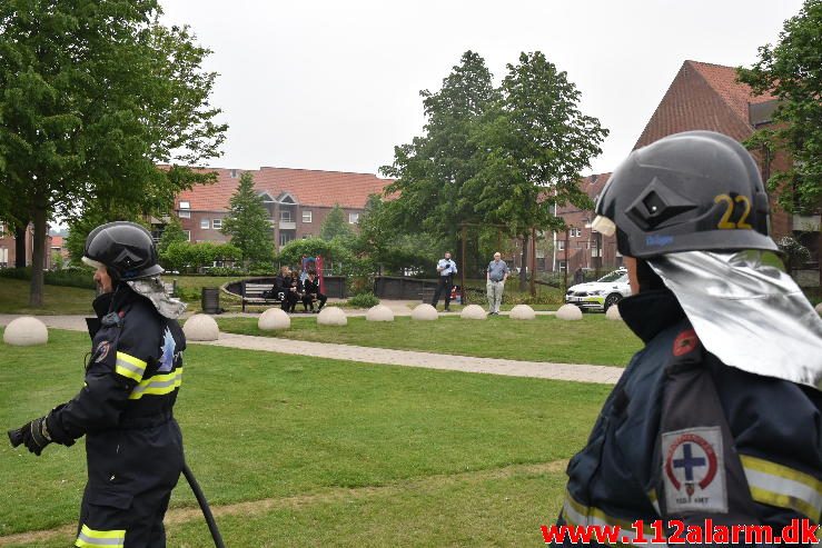 Mindre Brand. Byparken i Vejle. 29/05-2017. Kl. 20:39.