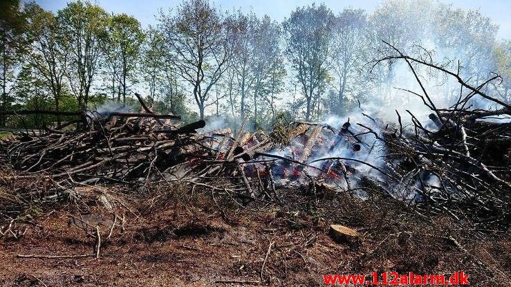 Naturbrand. Mosevej ved Vejen. 22/05-2017. Kl. 10:58.