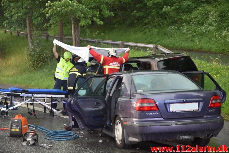 FUH med fastklemt. Ibæk Strandvej i Vejle. 06/06-2017. Kl. 18:25.