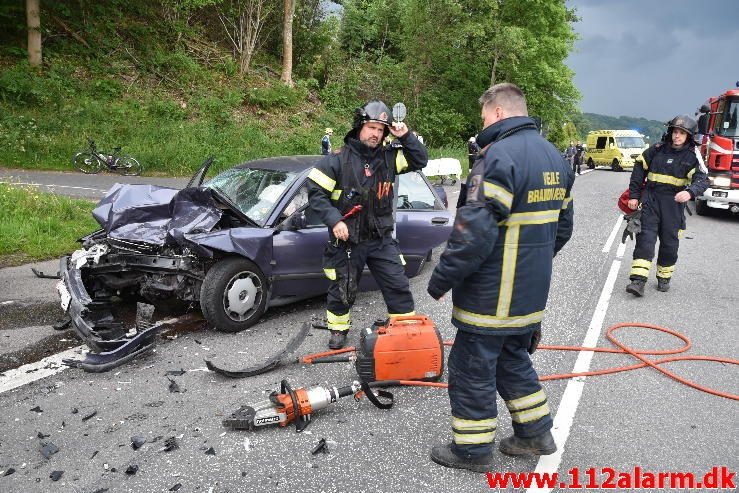 FUH med fastklemt. Ibæk Strandvej i Vejle. 06/06-2017. Kl. 18:25.