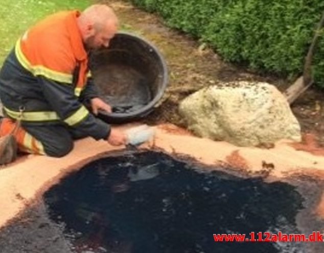 Brand i Landbrugsredskab. Skødevej i Fitting. 11/06-2017. Kl. 13:07.