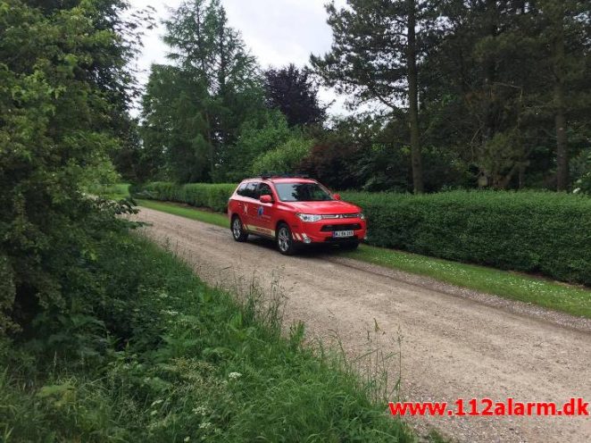 Brand i Landbrugsredskab. Skødevej i Fitting. 11/06-2017. Kl. 13:07.