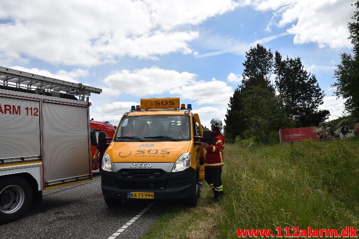 Dræbt på stedet. Viborg Hovedvej ved Tørring. 21/06-2017. Kl. 12:22.