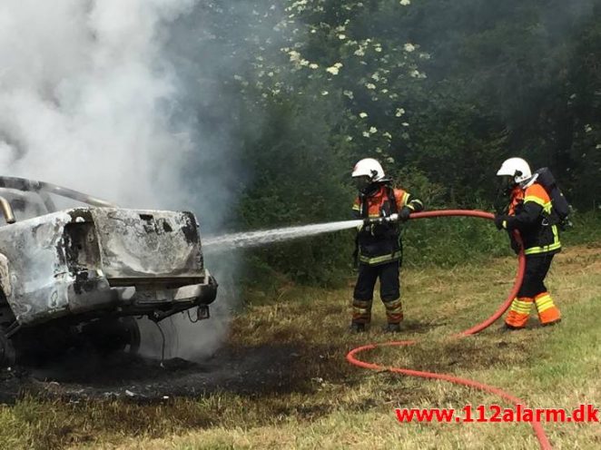 Bilbrand. Roedsvej ved Bølling. 26/06-2017. Kl. 13:11.