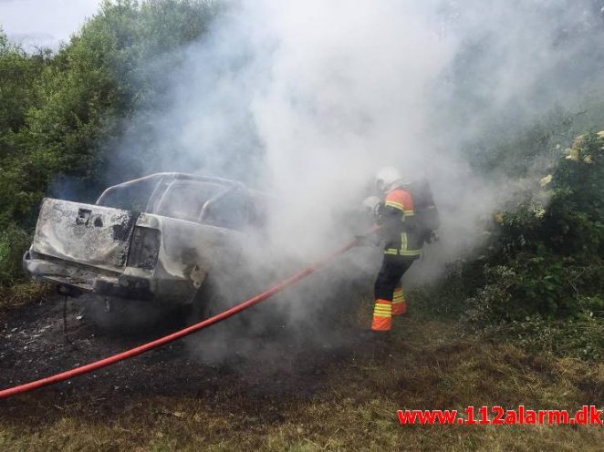 Bilbrand. Roedsvej ved Bølling. 26/06-2017. Kl. 13:11.