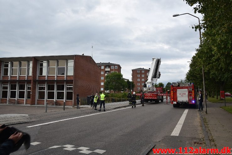 Personredning – bygning. Nørremarksskolen i Vejle. 07/07-2017. Kl. 19:10.