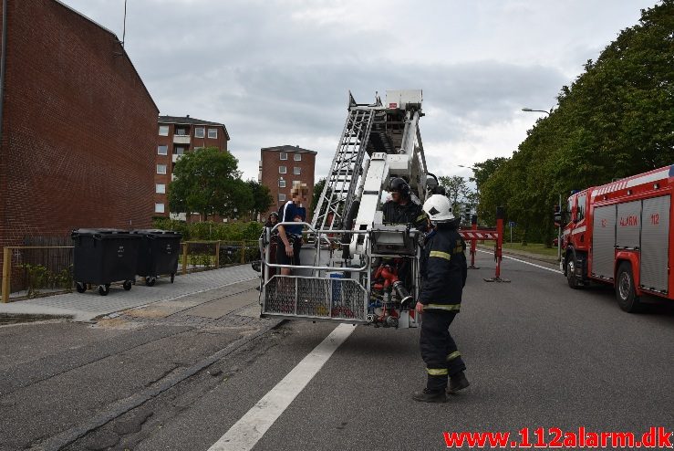 Personredning – bygning. Nørremarksskolen i Vejle. 07/07-2017. Kl. 19:10.