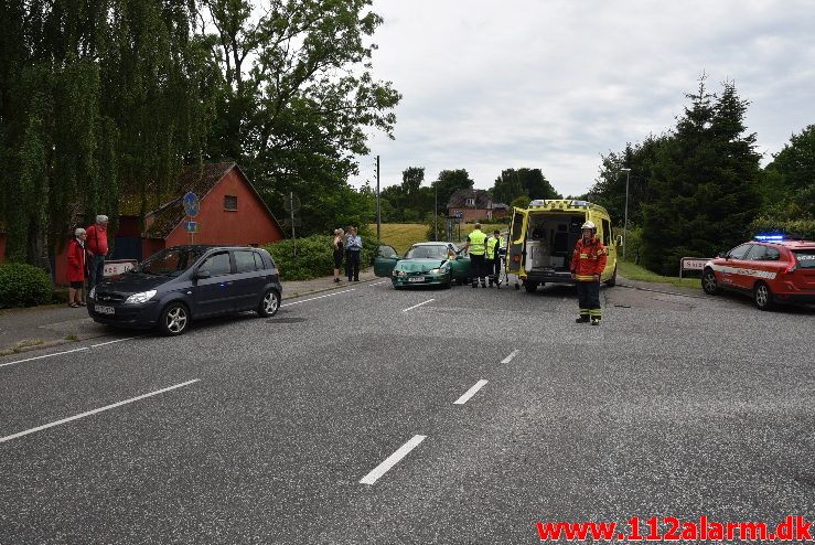 FUH-Fastklemte. Ribe Landevej i Nr. Vilstrup. 25/07-2017. Kl. 17:36.