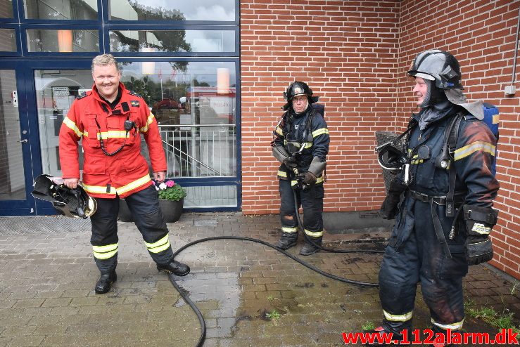 Brand i institution. Vindinggård Center i Vejle. 12/08-2017. Kl. 14:18.