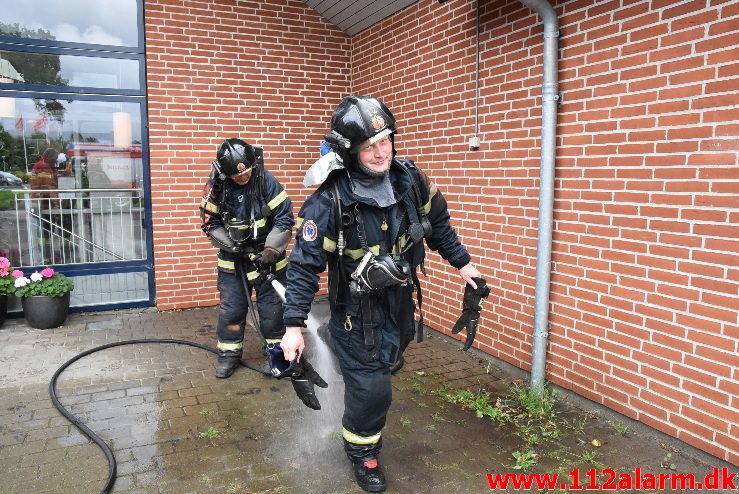 Brand i institution. Vindinggård Center i Vejle. 12/08-2017. Kl. 14:18.