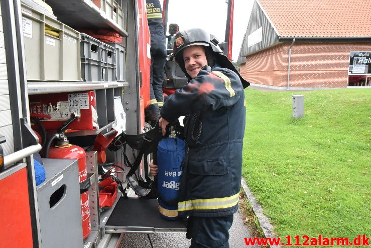 Brand i institution. Vindinggård Center i Vejle. 12/08-2017. Kl. 14:18.