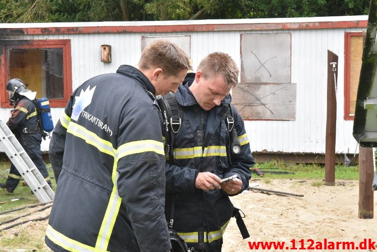 Brand i institution. Amaliegade i Børkop. 12/08-2017. Kl. 14:12.