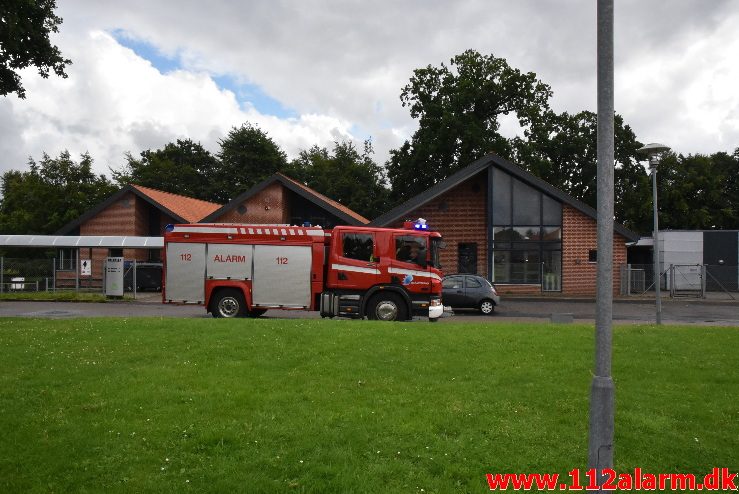 Brand i institution. Vindinggård Center i Vejle. 12/08-2017. Kl. 14:18.