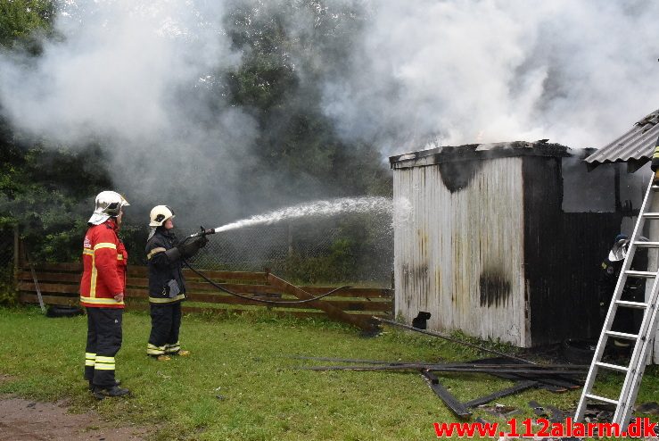 Brand i institution. Amaliegade i Børkop. 12/08-2017. Kl. 14:12.