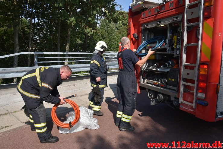 FUH med fastklemt . Skovgade i Jelling. 29/08-2017. Kl. 14:23.